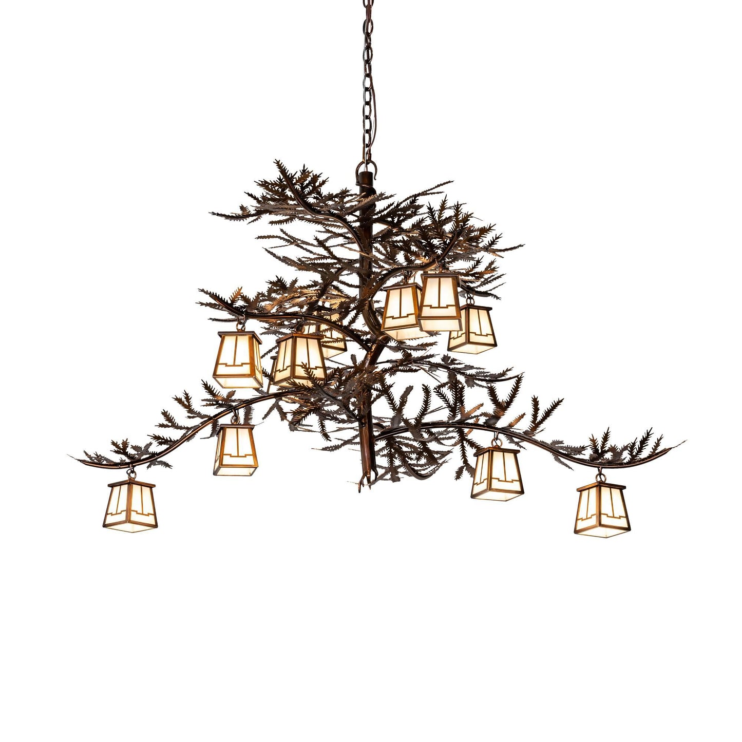 Meyda Lighting Pine Branch 55 Inch 12 Light Chandelier Cp744286