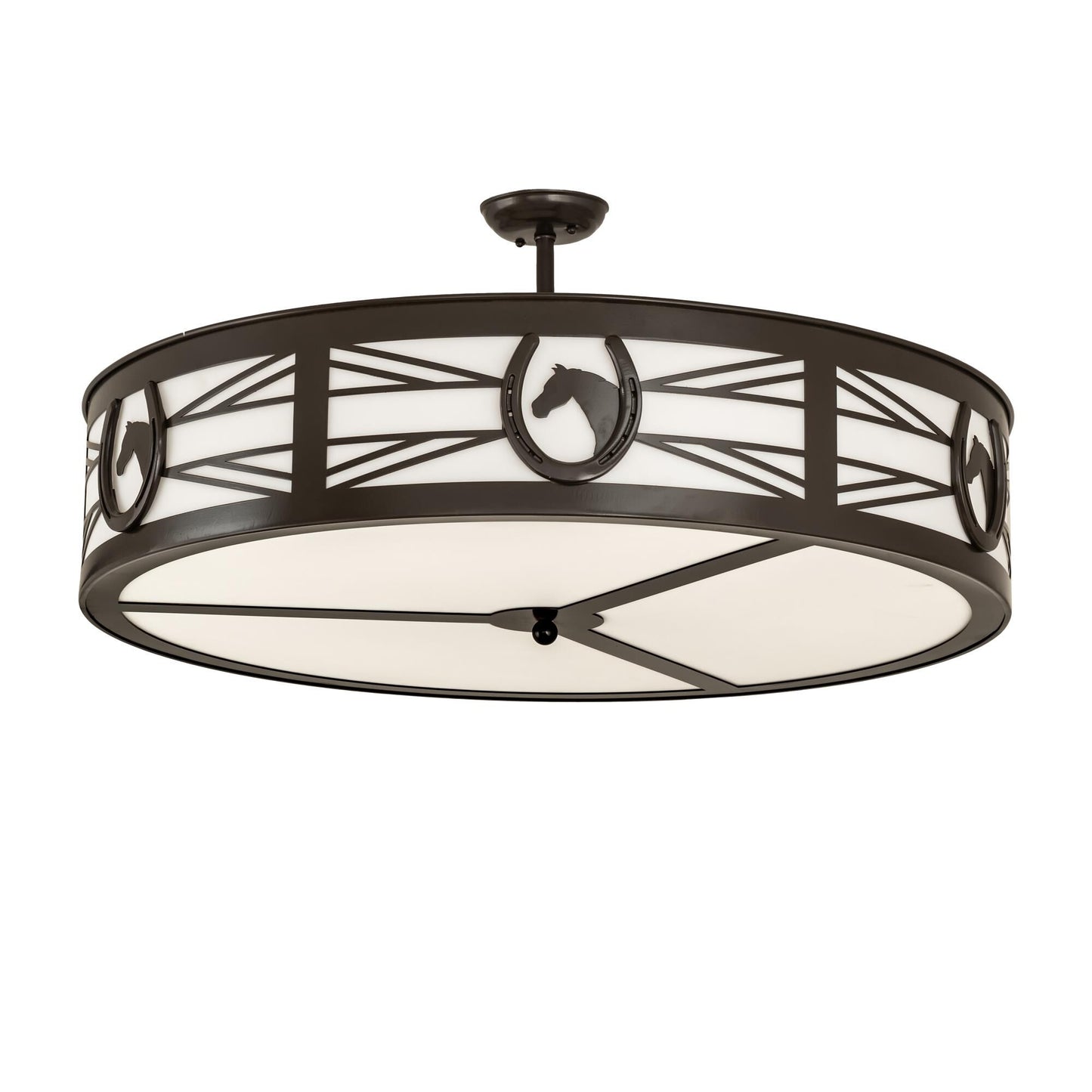 Meyda Lighting Horseshoe 36 Inch 4 Light Flush Mount Cp744884