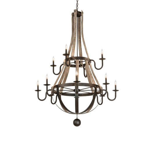 Meyda Lighting Barrel Stave 56 Inch 6 Light Chandelier Cp744545