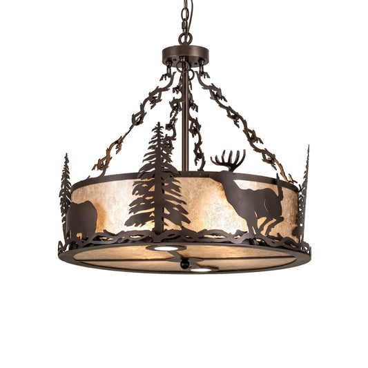 Meyda Lighting Wildlife At Dusk 26 Inch Large Pendant Cp745284