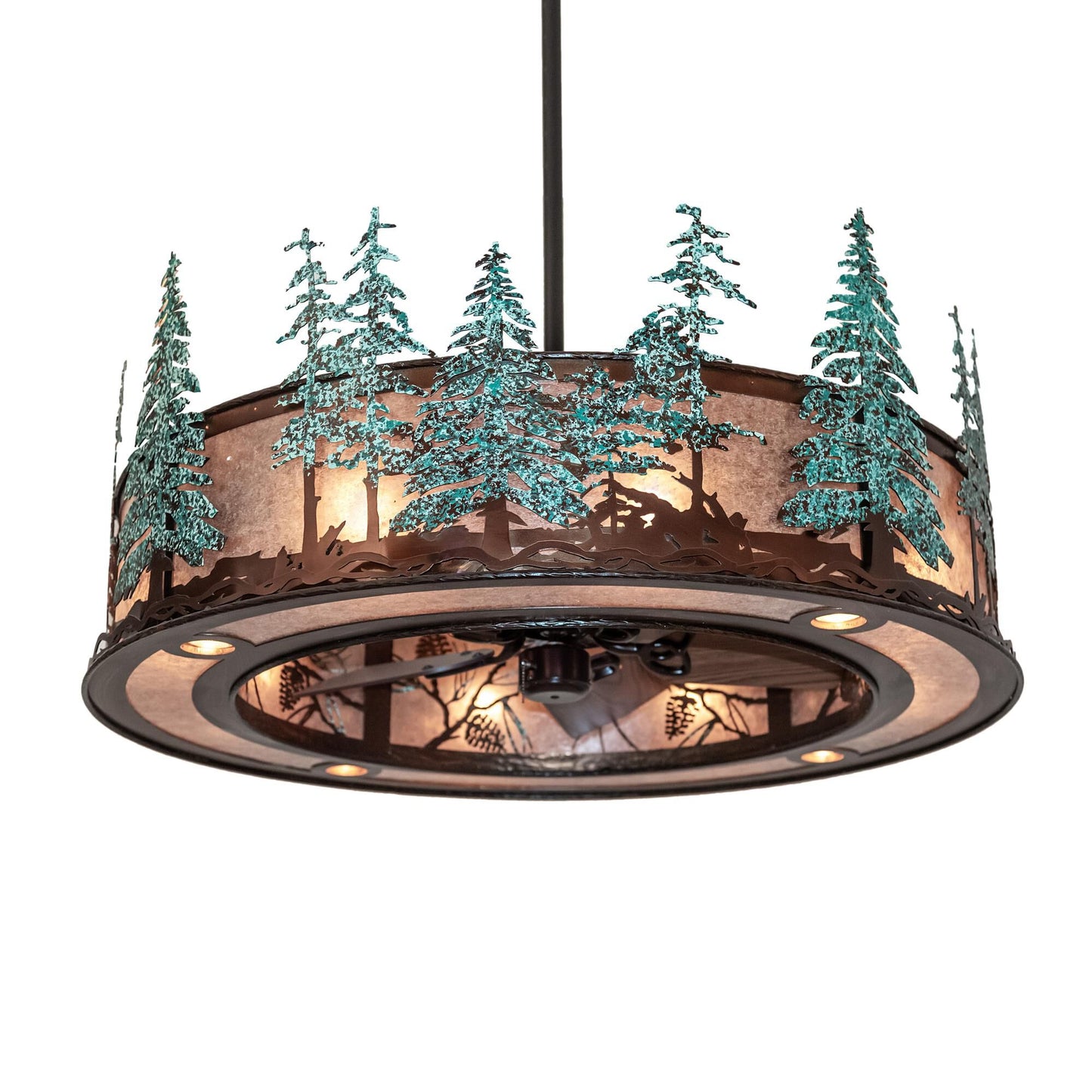 Meyda Lighting Whispering Pines 44 Inch 9 Light Chandelier Cp744116