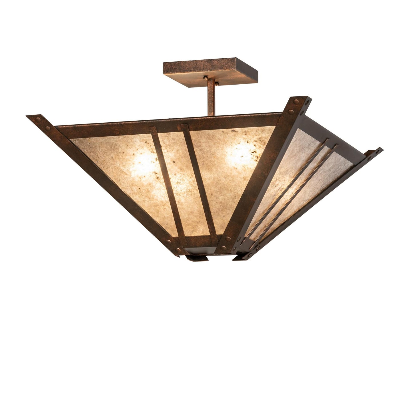 Meyda Lighting Arta 31 Inch 4 Light Semi Flush Mount Cp746081