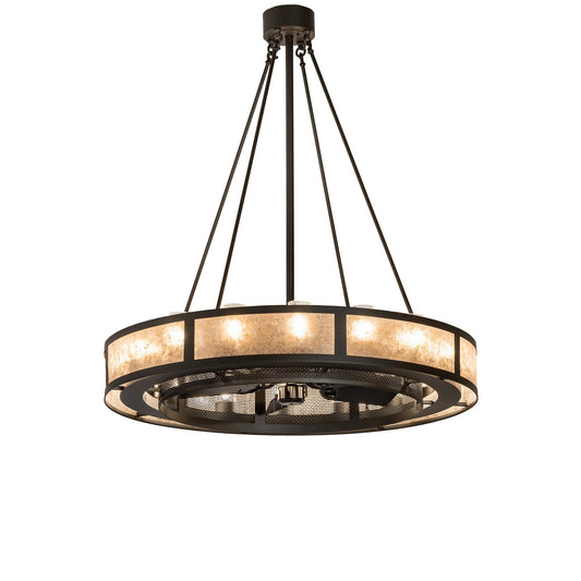 Meyda Lighting Smythe Craftsman 48 Inch Chandelier Cp744414