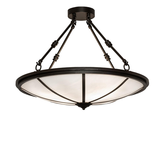 Meyda Lighting Commerce 24 Inch 3 Light Semi Flush Mount Cp746110