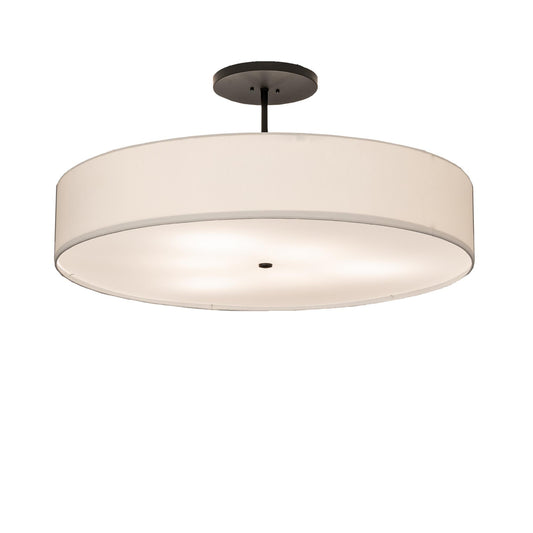 Meyda Lighting Cilindro Textrene 42 Inch 6 Light Semi Flush Mount Cp746117