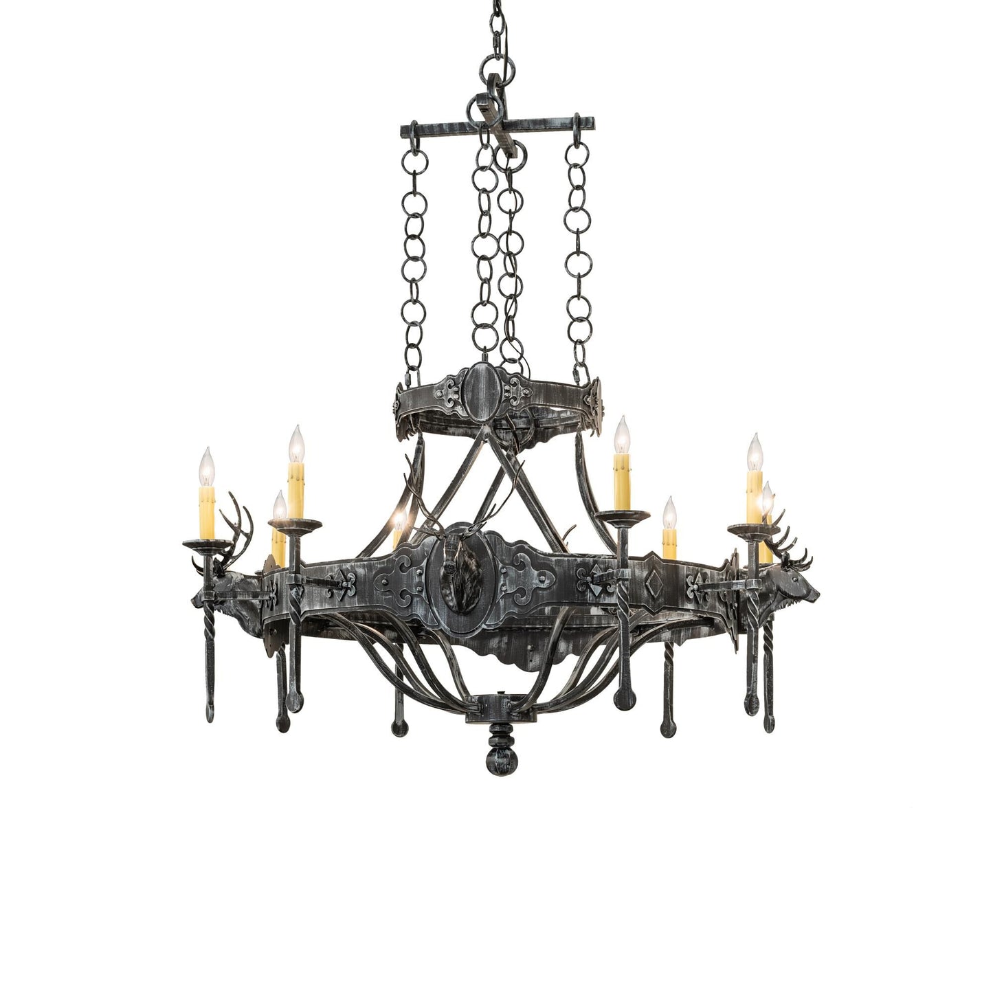 Meyda Lighting Stag 40 Inch 9 Light Chandelier Cp744365