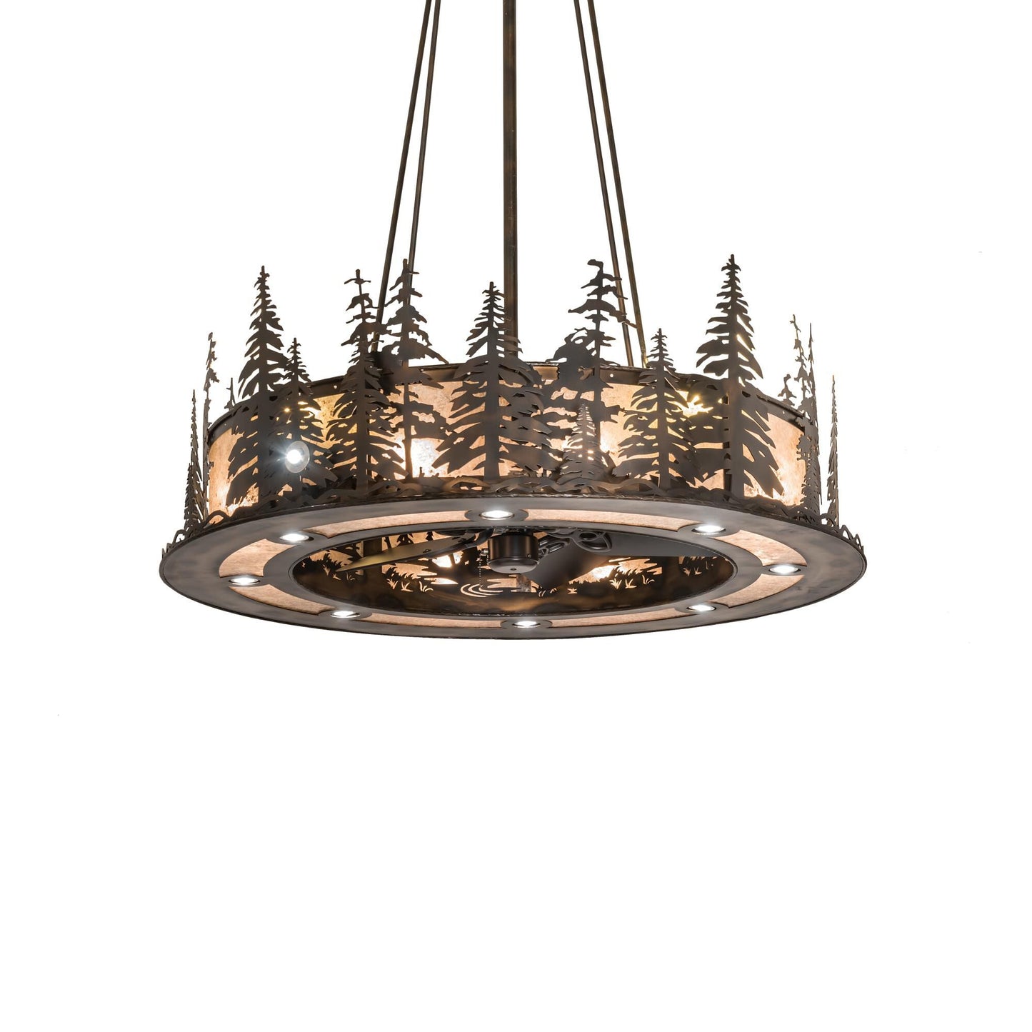 Meyda Lighting Tall Pines 48 Inch 4 Light Chandelier Cp744593