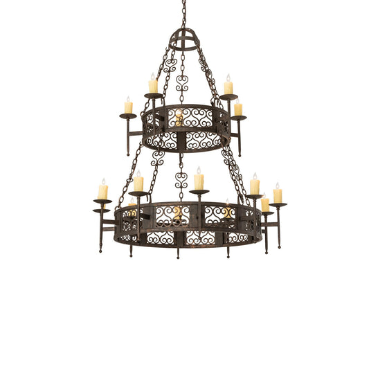 Meyda Lighting Toscano 48 Inch 4 Light Chandelier Cp744506