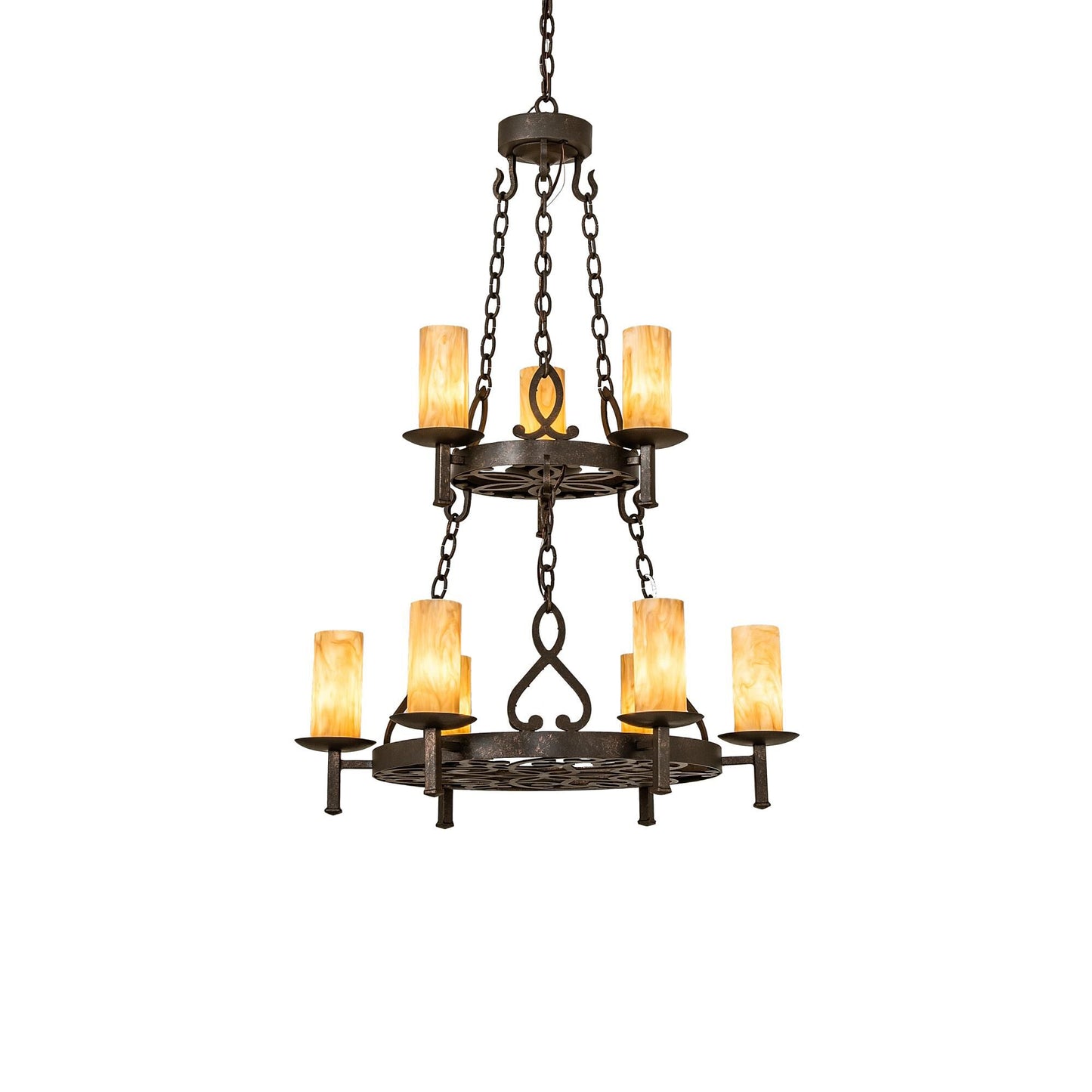 Meyda Lighting Newcastle 31 Inch 4 Light Chandelier Cp744339