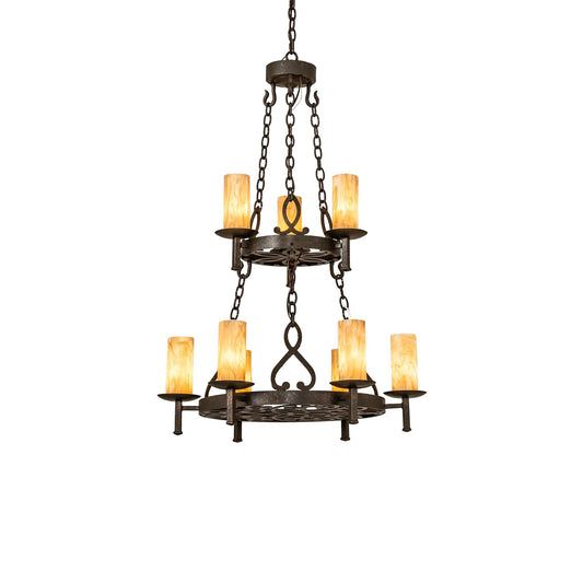 Meyda Lighting Newcastle 31 Inch 4 Light Chandelier Cp744339