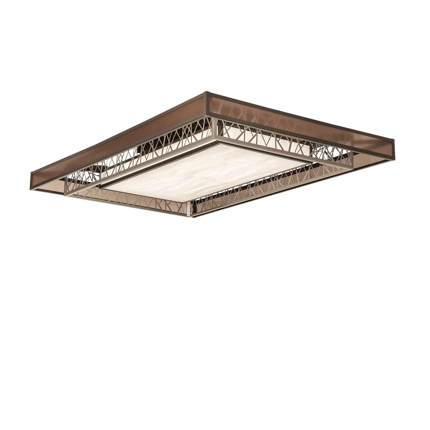 Meyda Lighting Quadrato 72 Inch Led Semi Flush Mount Cp746063