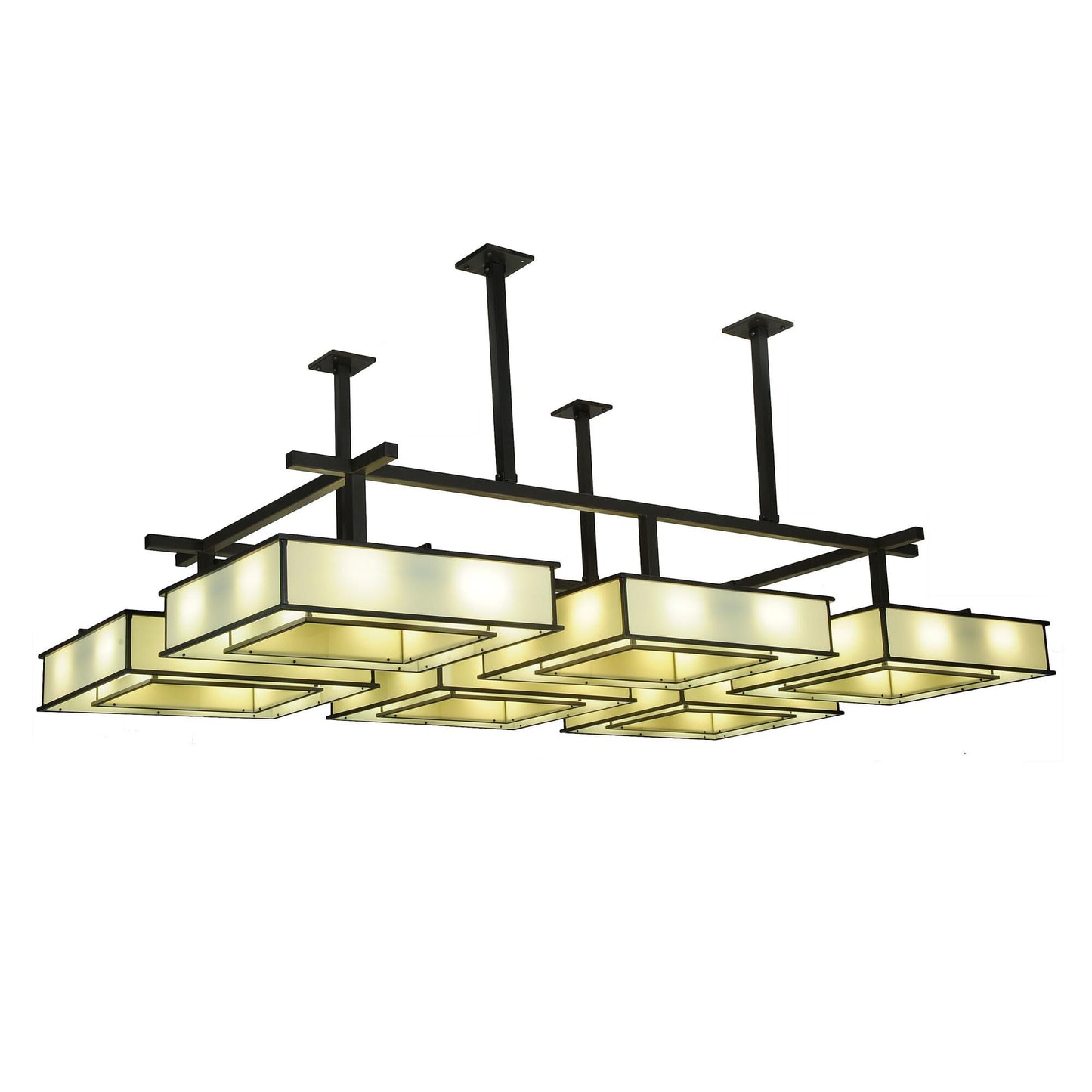 Meyda Lighting Piazza 102 Inch 48 Light Semi Flush Mount Cp746166