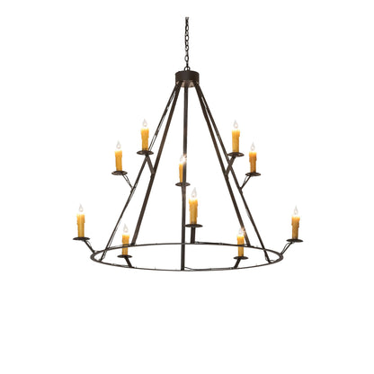 Meyda Lighting Anthracite 54 Inch 4 Light Chandelier Cp744404