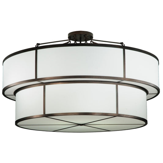 Meyda Lighting Jayne 72 Inch 12 Light Semi Flush Mount Cp746167