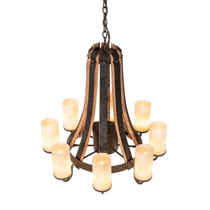 Meyda Lighting Barrel Stave 30 Inch 8 Light Chandelier Cp779782