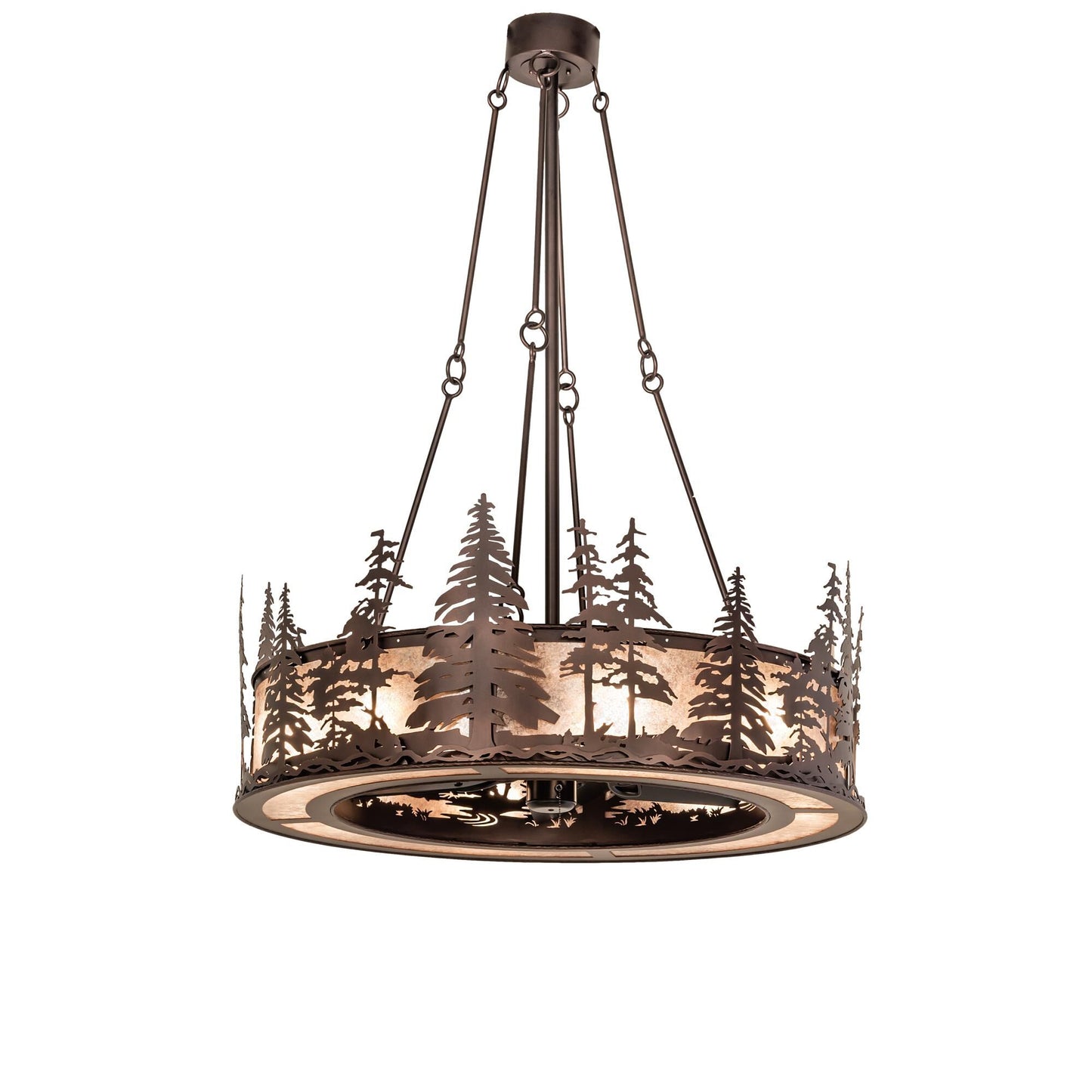 Meyda Lighting Tall Pines 44 Inch 8 Light Chandelier Cp744466