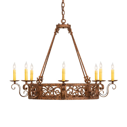 Meyda Lighting Delano 36 Inch 8 Light Chandelier Cp779779