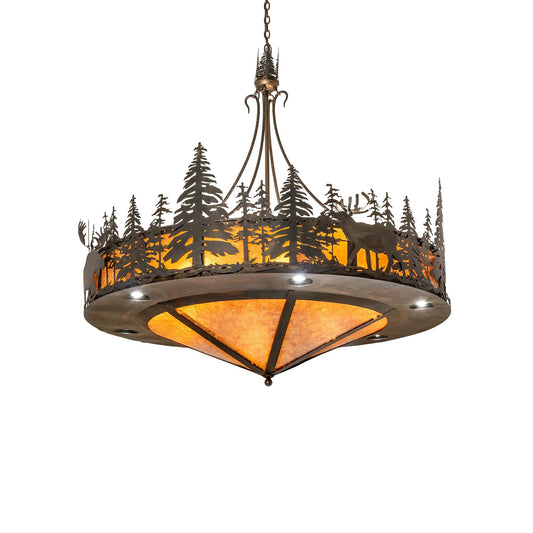 Meyda Lighting Wildlife At Dusk 62 Inch Large Pendant Cp745609