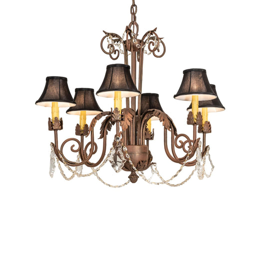 Meyda Lighting Lindsay 30 Inch 4 Light Chandelier Cp744175