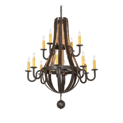 Meyda Lighting Barrel Stave 48 Inch 12 Light Chandelier Cp779820