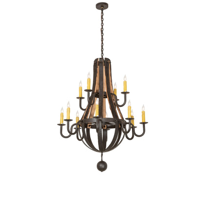 Meyda Lighting Barrel Stave 48 Inch 12 Light Chandelier Cp779820