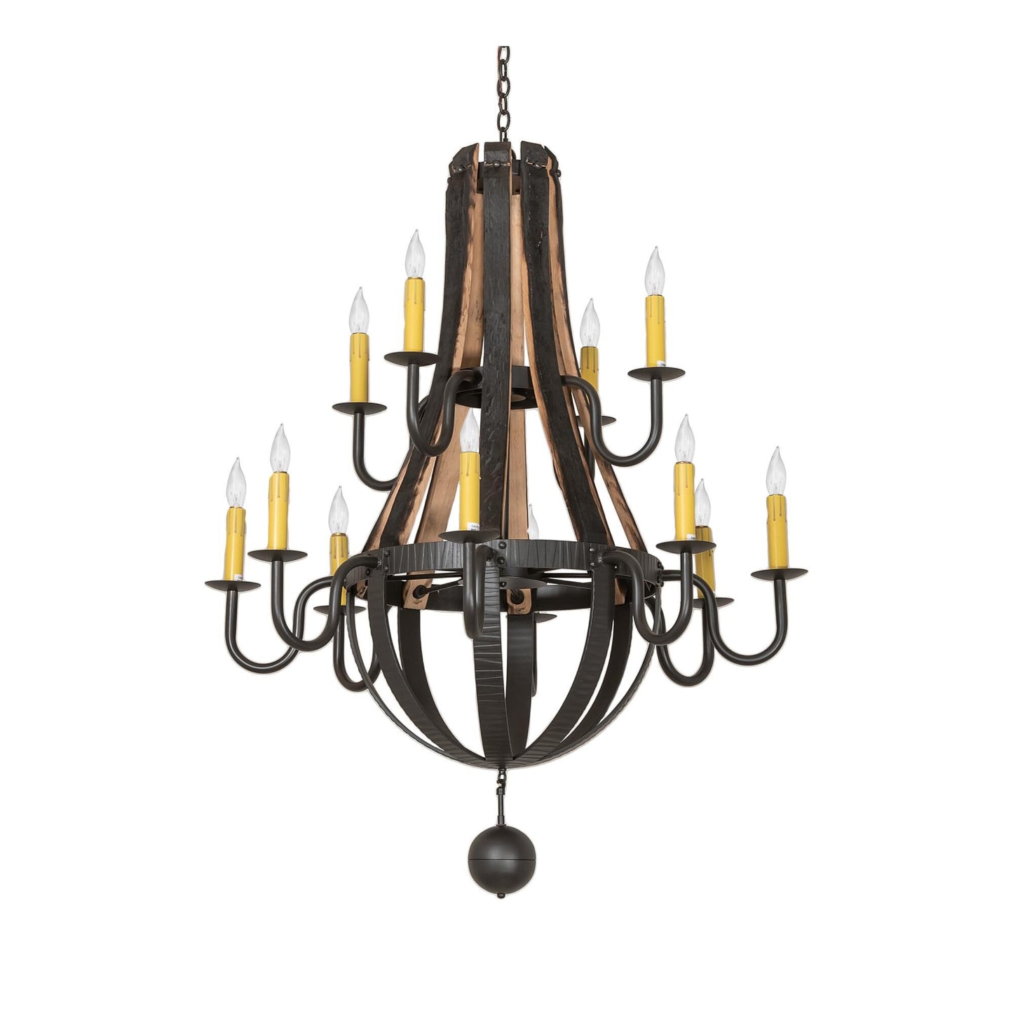 Meyda Lighting Barrel Stave 48 Inch 12 Light Chandelier Cp779820