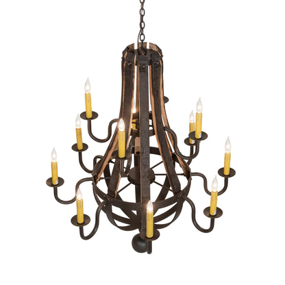 Meyda Lighting Barrel Stave 48 Inch 12 Light Chandelier Cp779820