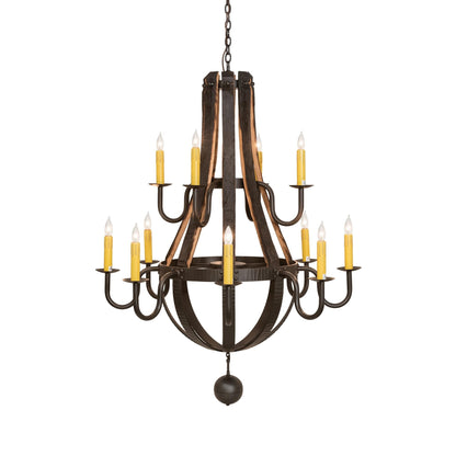 Meyda Lighting Barrel Stave 48 Inch 12 Light Chandelier Cp779820