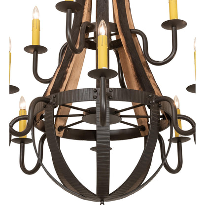 Meyda Lighting Barrel Stave 48 Inch 12 Light Chandelier Cp779820