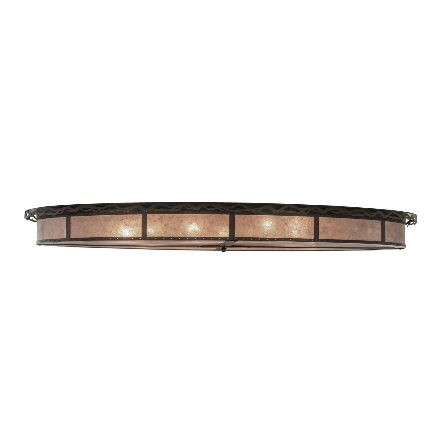 Meyda Lighting Craftsman Prime 72 Inch 12 Light Led Flush Mount Cp779895