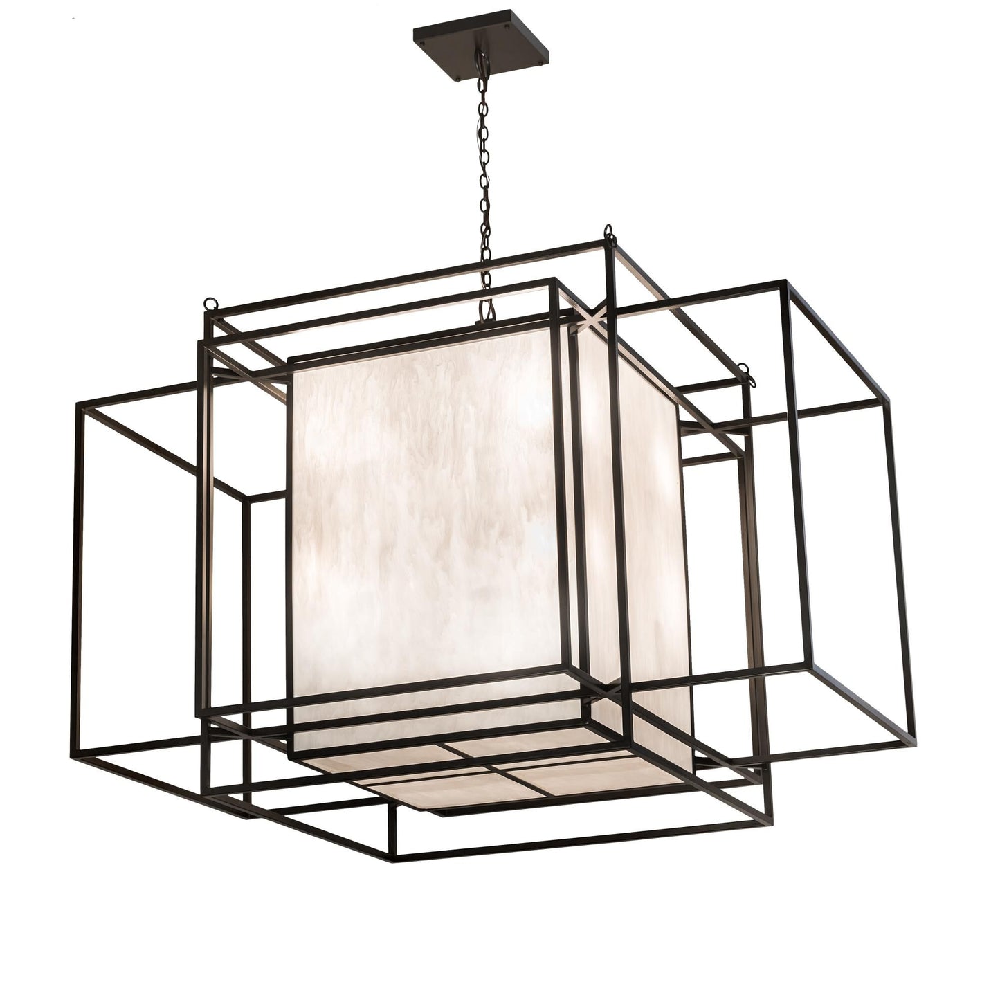 Meyda Lighting Kitzi Box 73 Inch Large Pendant Cp745581