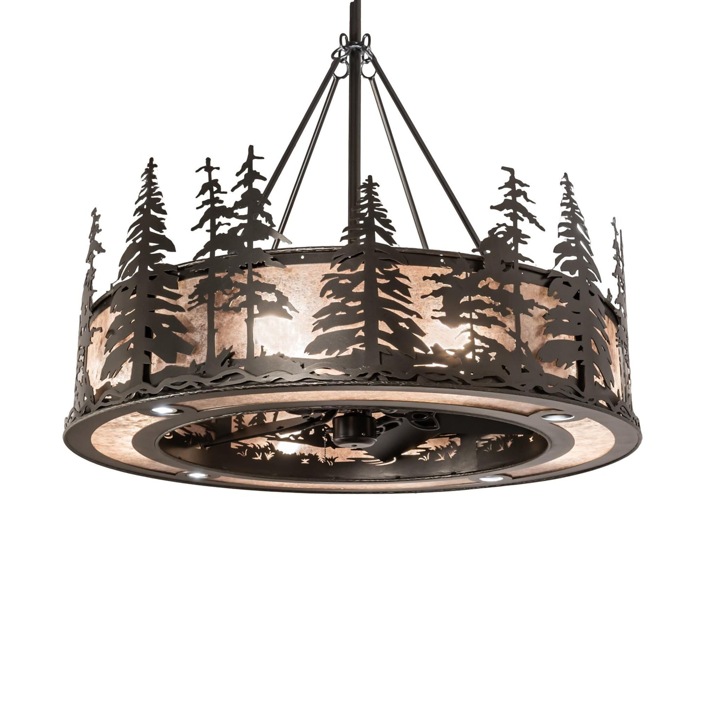 Meyda Lighting Tall Pines 45 Inch 3 Light Chandelier Cp744557