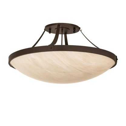 Meyda Lighting Urban 42 Inch 8 Light Semi Flush Mount Cp780154