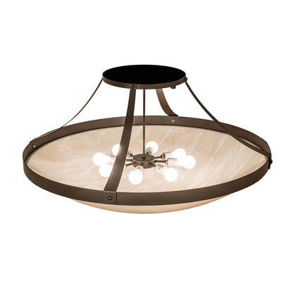 Meyda Lighting Urban 42 Inch 8 Light Semi Flush Mount Cp780154