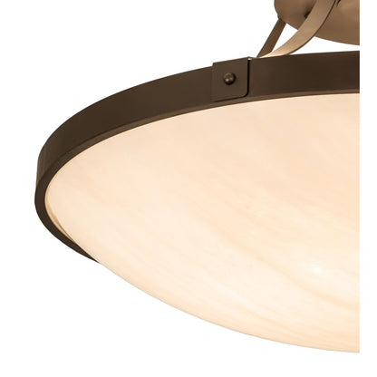 Meyda Lighting Urban 42 Inch 8 Light Semi Flush Mount Cp780154