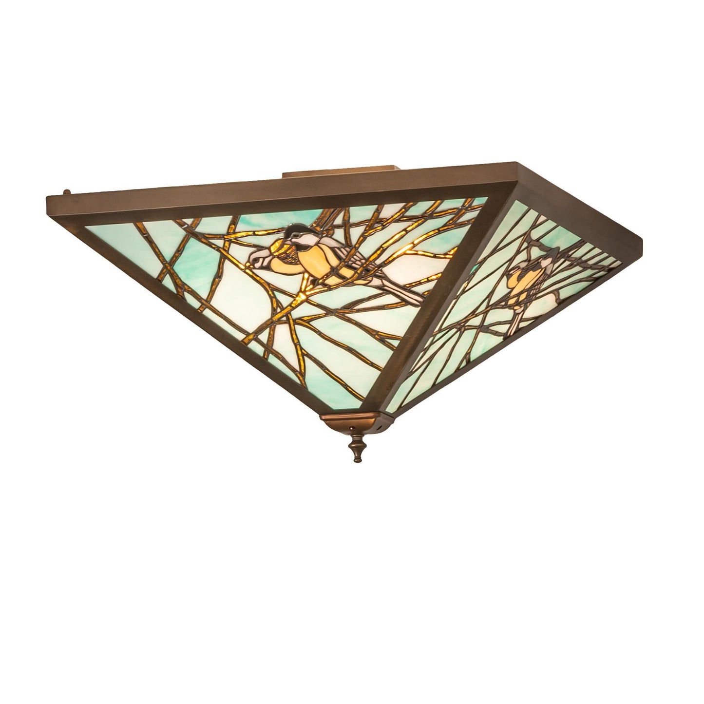 Meyda Lighting Backyard Friends 29 Inch 4 Light Flush Mount Cp779921