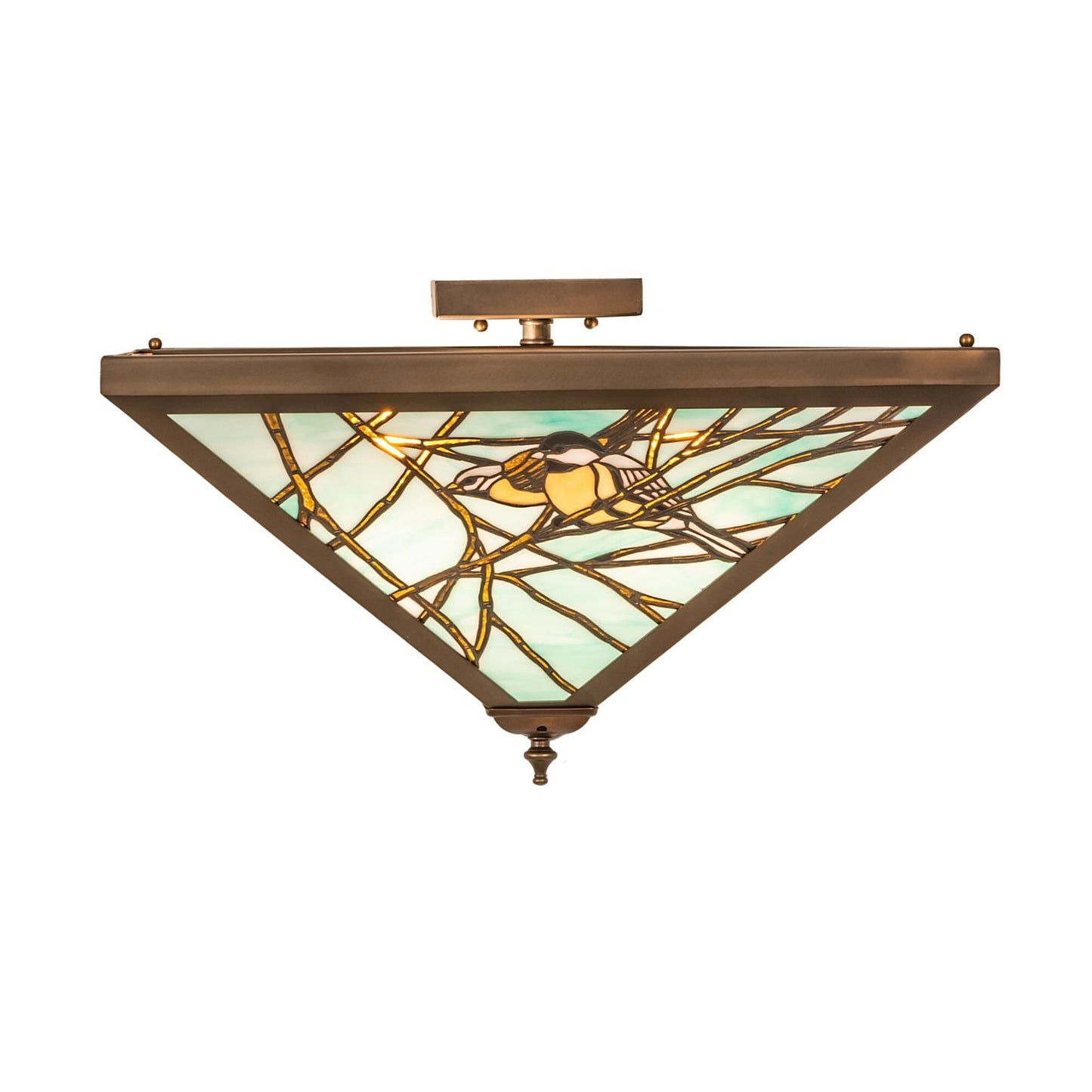 Meyda Lighting Backyard Friends 29 Inch 4 Light Flush Mount Cp779921