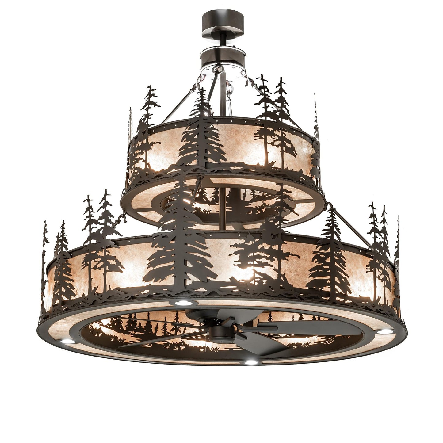 Meyda Lighting Tall Pines 56 Inch 12 Light Chandelier Cp779812