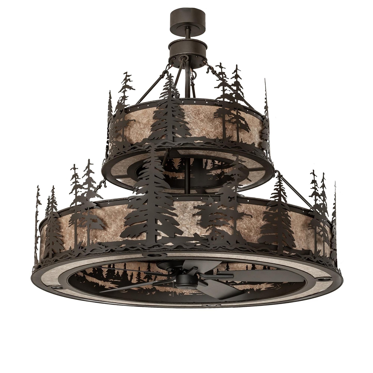 Meyda Lighting Tall Pines 56 Inch 12 Light Chandelier Cp779812