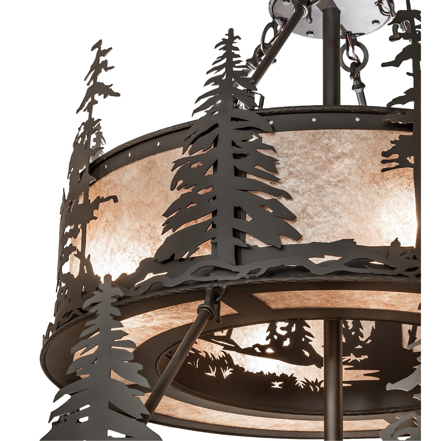 Meyda Lighting Tall Pines 56 Inch 12 Light Chandelier Cp779812