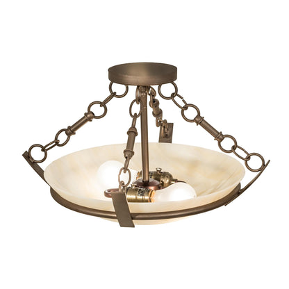 Meyda Lighting Covina 18 Inch 2 Light Semi Flush Mount Cp780134