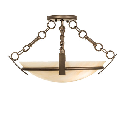 Meyda Lighting Covina 18 Inch 2 Light Semi Flush Mount Cp780134