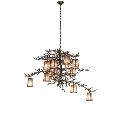 Meyda Lighting Pine Branch 52 Inch 12 Light Chandelier Cp779792