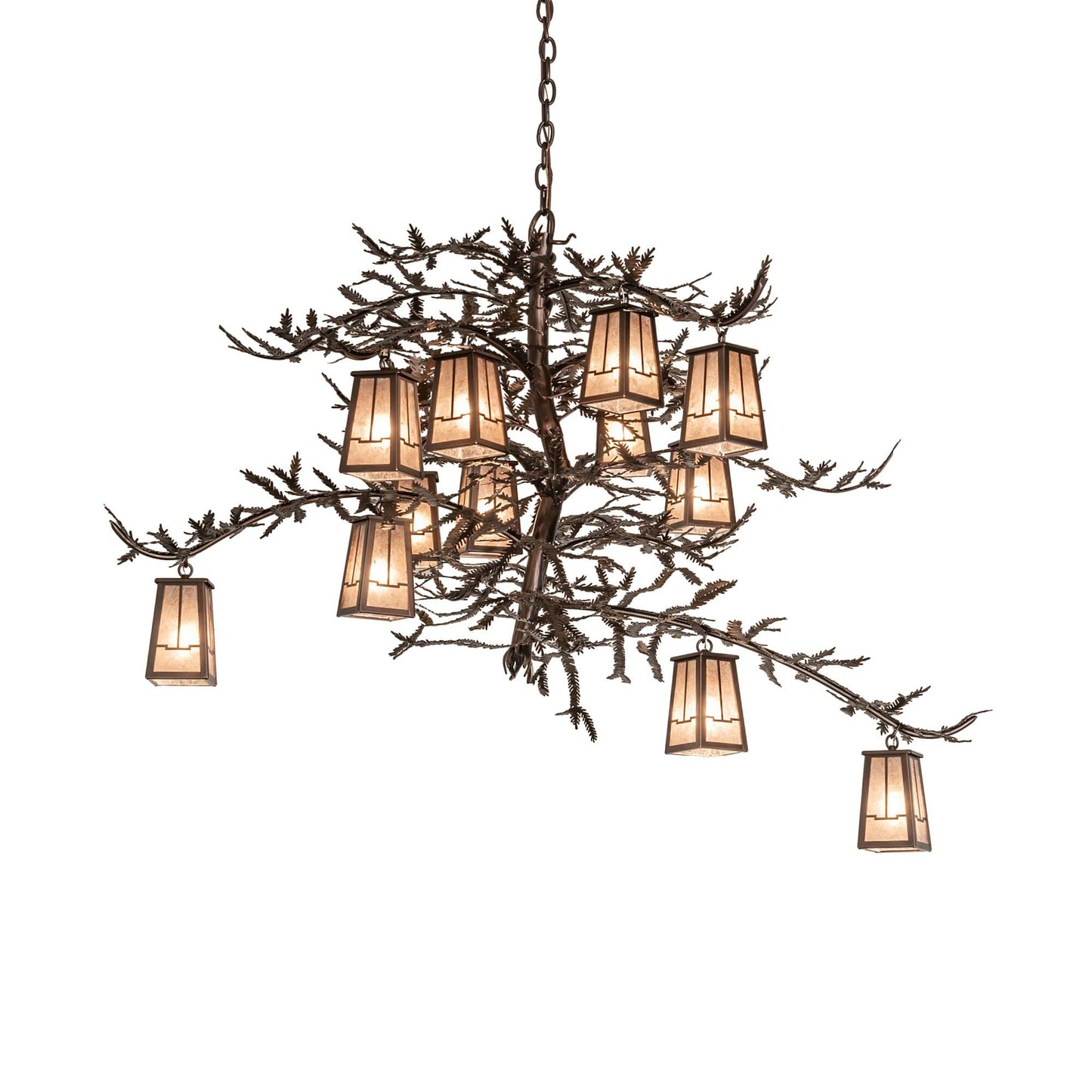 Meyda Lighting Pine Branch 52 Inch 12 Light Chandelier Cp779792