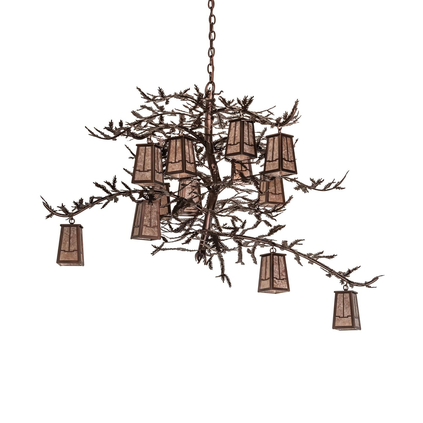 Meyda Lighting Pine Branch 52 Inch 12 Light Chandelier Cp779792