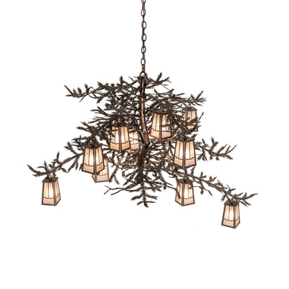 Meyda Lighting Pine Branch 52 Inch 12 Light Chandelier Cp779792