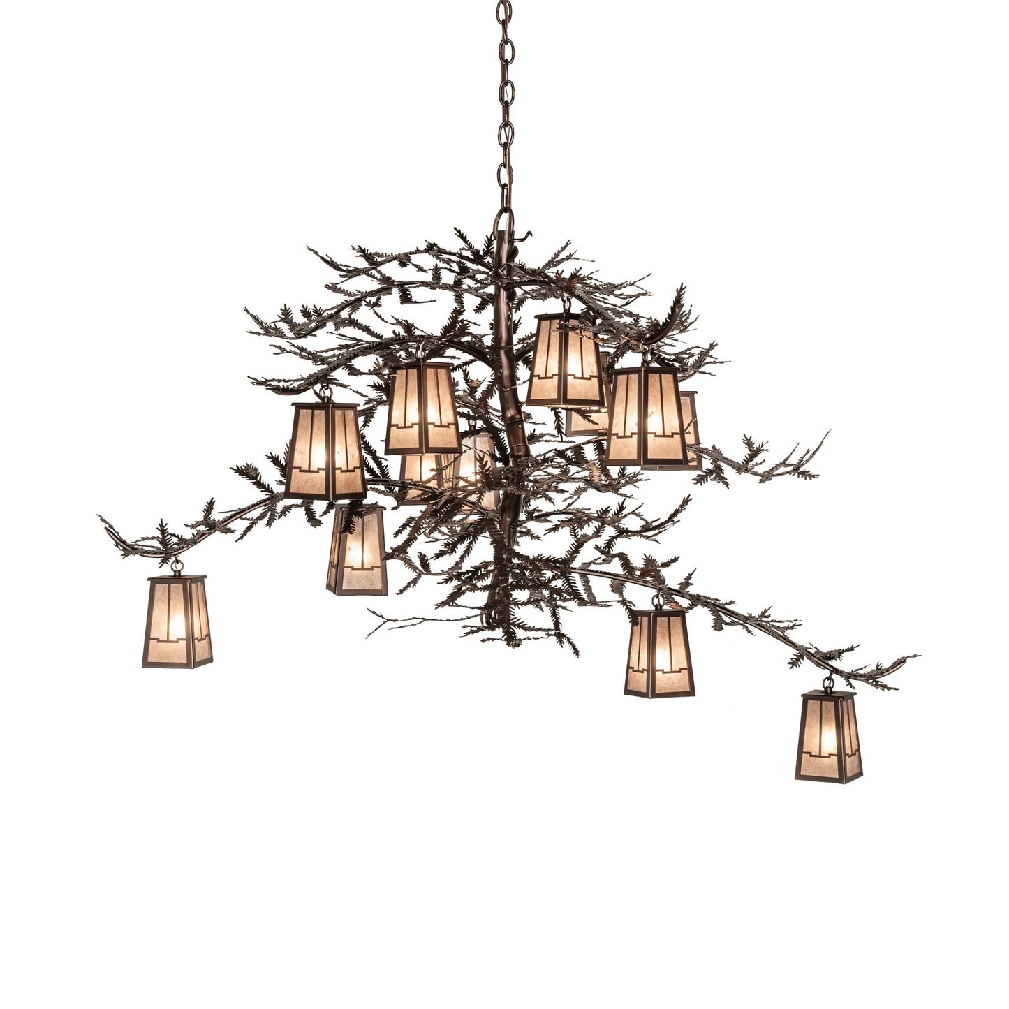 Meyda Lighting Pine Branch 52 Inch 12 Light Chandelier Cp779792