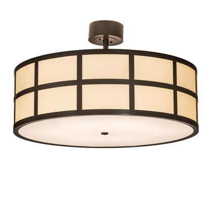 Meyda Lighting Cilindro 36 Inch 6 Light Semi Flush Mount Cp780155