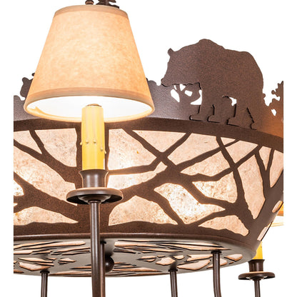 Meyda Lighting Black Bear 38 Inch 3 Light Chandelier Cp779772