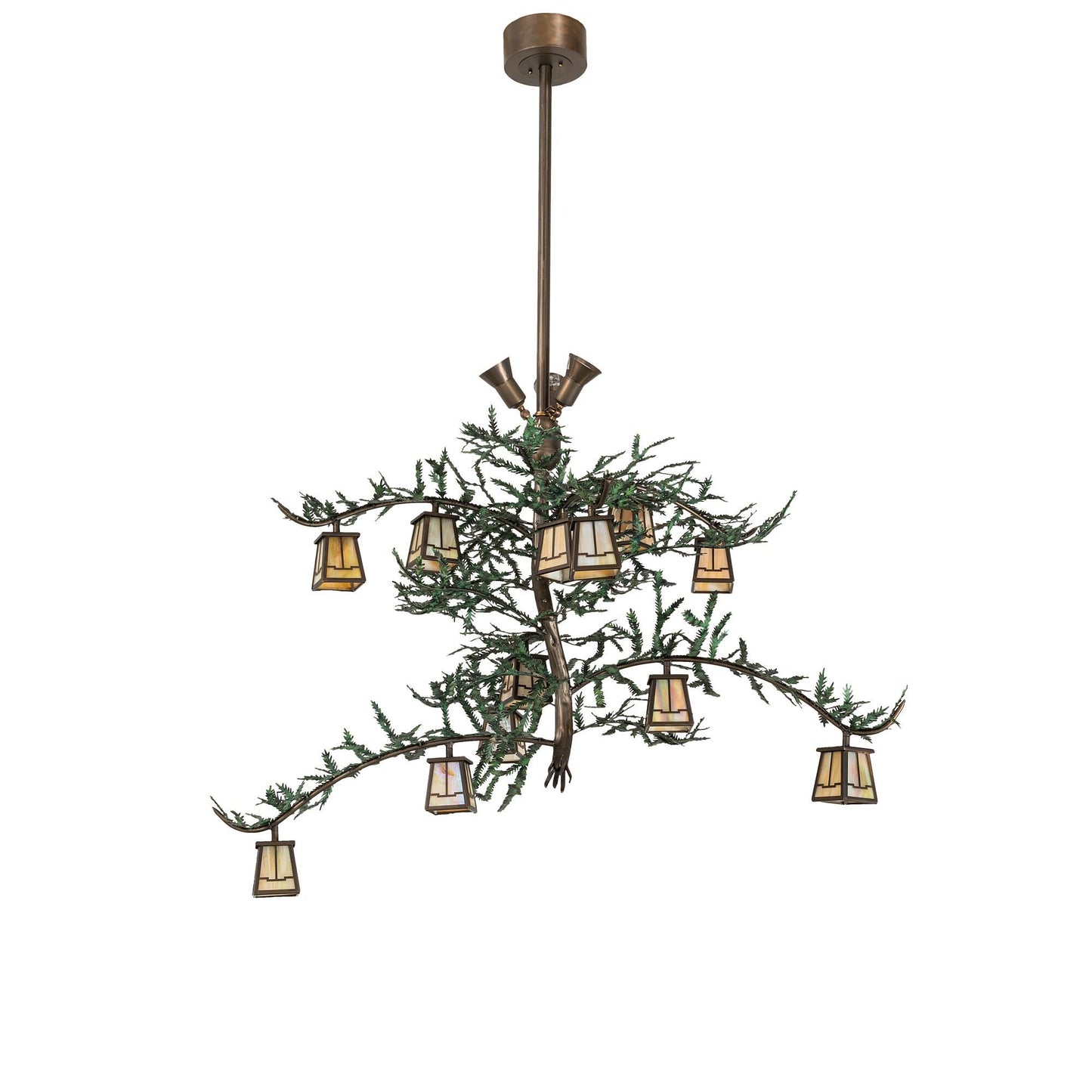 Meyda Lighting Pine Branch 52 Inch 12 Light Led Chandelier Cp779826